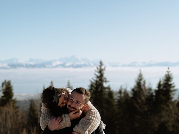 Une séance couple en hiver