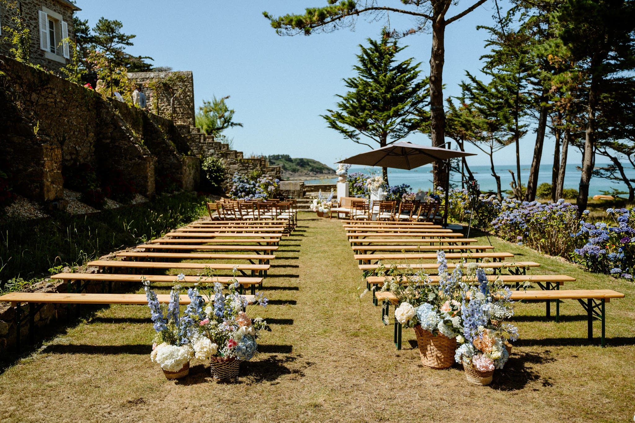cérémonie laïque en bord de mer à saint Malo